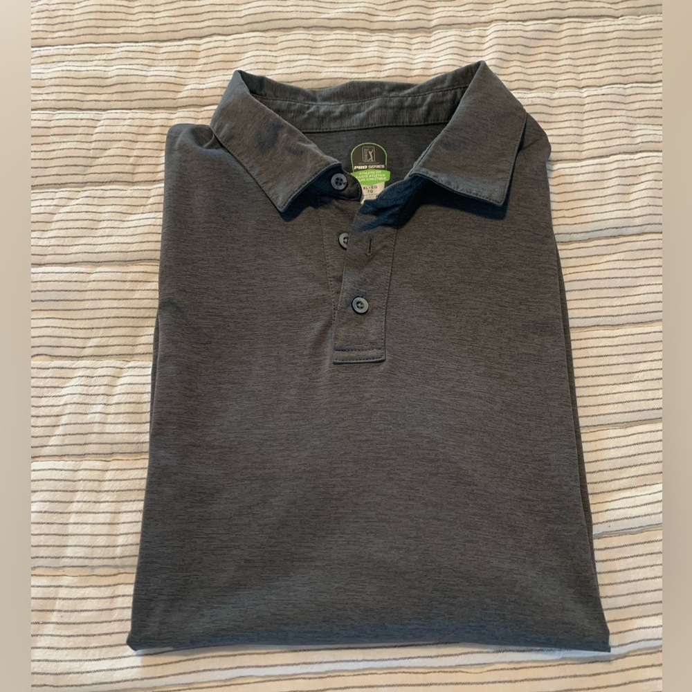 PGA Tour Pro Series Athletic Fit Golf Shirt XL
